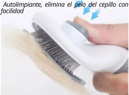 🐾 Cepillo Pet para Perros y Gatos – Peine Removedor de Pelos y Pulgas, dejando el pelaje brillante y suave