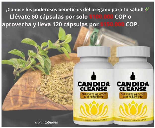 Candida Cleanse® reduce los antojos, reduce los olores corporales,  alivia la inflamación abdominal y te ayuda a recuperar tu energía.   🔥🔥       1 unidad por $100.000 COP o 2 unidades por
