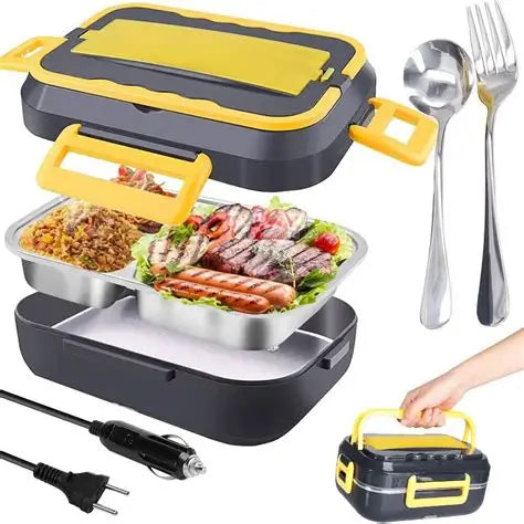 COMBO ALMUERZO PERFECTO: Porta comida eléctrico + Termo + Tapas de regalo